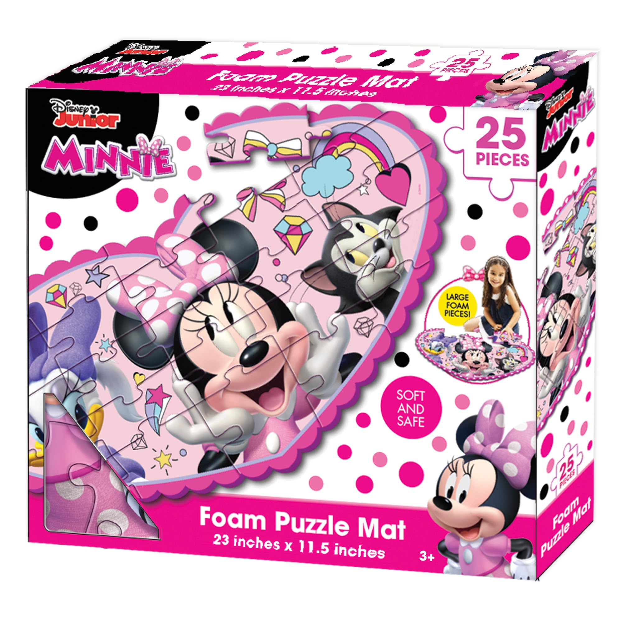 Amazon.com: Hedstrom Disney Minnie Mouse Foam Puzzle Floor Mat